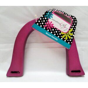 Everything Mary Purple Wood Purse Handle Replacement Accessory #10087864